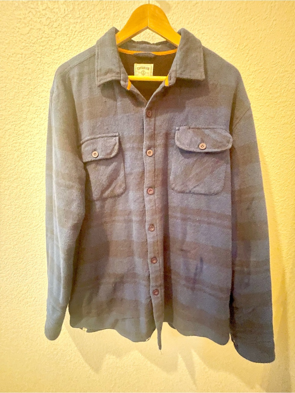 Men's Captain Fin Plaid Heavyweight Fleece Shacket